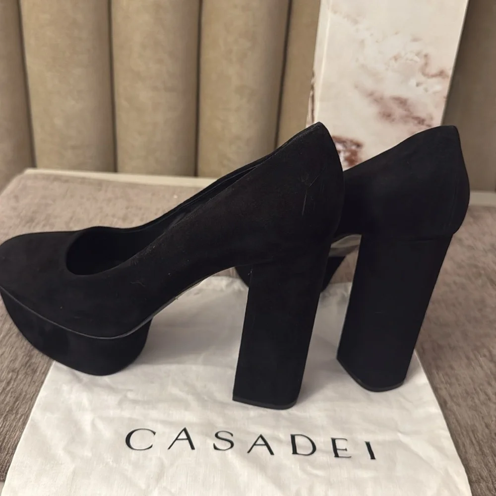 Casadei platform pumps new -retail price $995